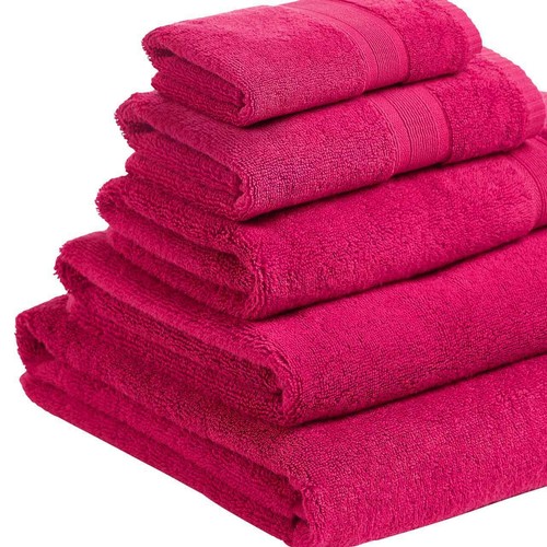 M&S Collection Ultimate Super Soft Pure Cotton Face Towels, Raspberry thumbnail 2