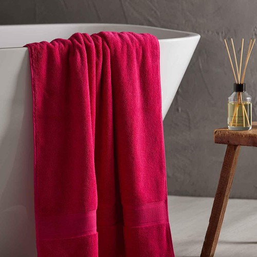 M&S Collection Ultimate Super Soft Pure Cotton Face Towels, Raspberry thumbnail 5