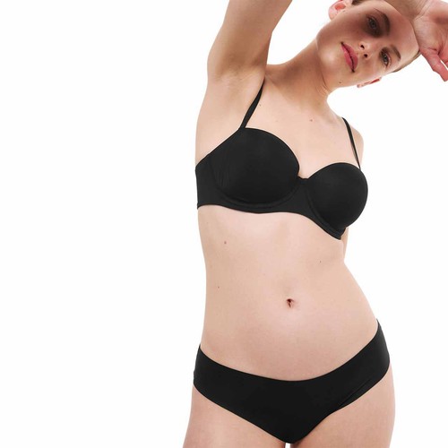 M&S Womens Brazilian Knickers, 18, Black thumbnail 2