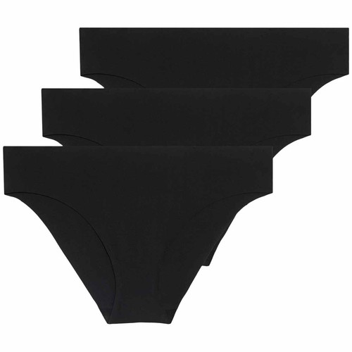 M&S Womens Brazilian Knickers, 18, Black thumbnail 3