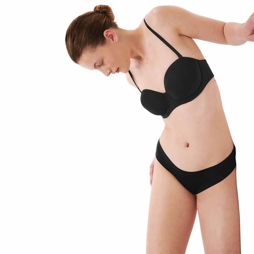 M&S Womens Brazilian Knickers, 14, Black thumbnail 5