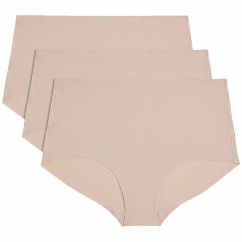 M&S Womens High Rise Knicker Shorts, 14, Opaline