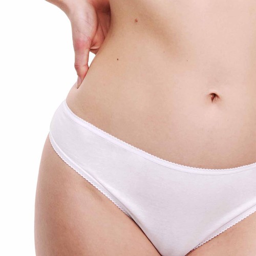 M&S Womens Pure Cotton Bikini Knickers, 16, White thumbnail 3