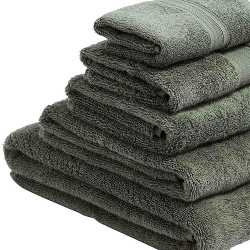 M&S Collection Ultimate Super Soft Pure Cotton, Face Towels, Moss Green thumbnail 2