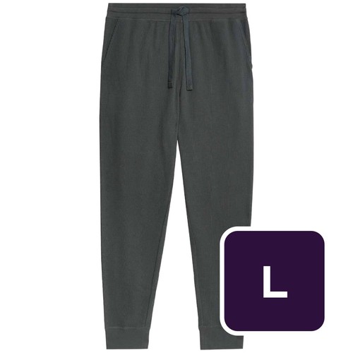 M&S Mens Pure Cotton Loungewear Bottoms, L, Cedar