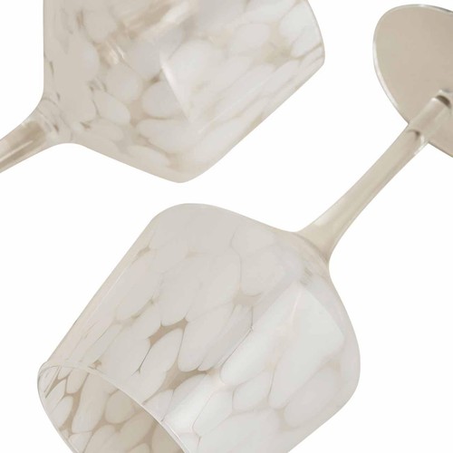 M&S Speckled Wine Glasses, White thumbnail 3