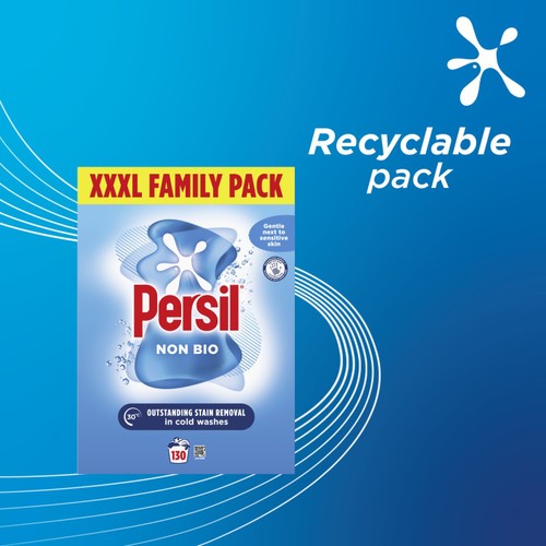 Persil Non Bio Sensitive Laundry Detergent Washing Powder 130 Washes thumbnail 5