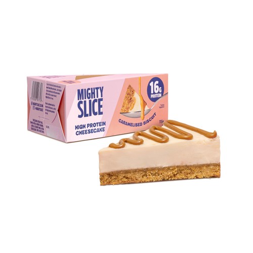 Mighty Slice High Protein Caramelised Biscuit Cheesecake Slice thumbnail 2