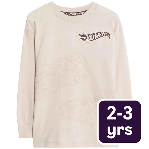 M&S Hot Wheels Top, 2-3 Years, Calico