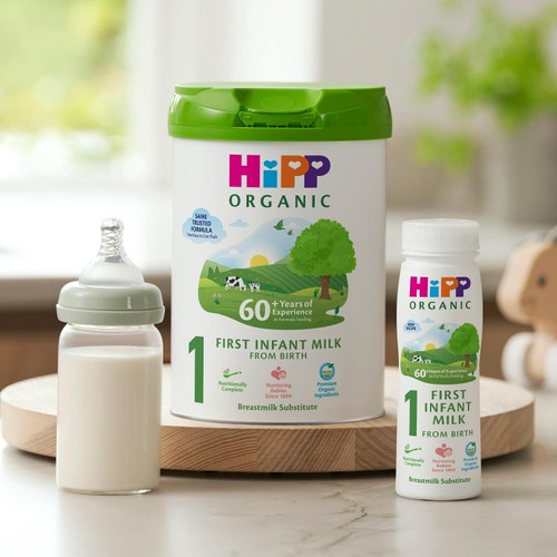 HiPP Organic 1 First Infant Baby Milk Liquid Formula From Birth thumbnail 2
