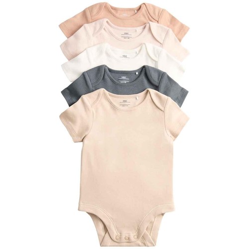M&S Plain Sleepsuit, New Born, Neutral thumbnail 2