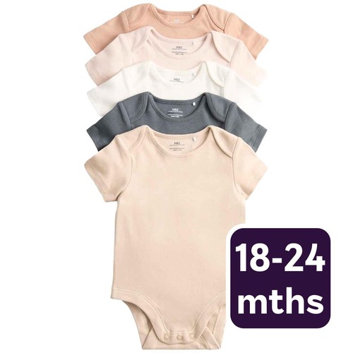 M&S Plain Sleepsuit, 18-24 Months, Neutral
