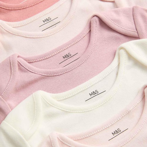 M&S Plain Sleepsuit, 9-12 Months, Pink thumbnail 3