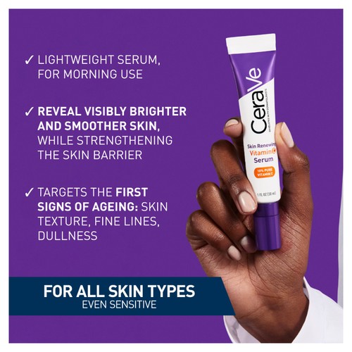 CeraVe Skin Renewing 10% Pure Vitamin C Serum thumbnail 4