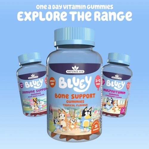 Natures Aid Bluey Bone Support Vitamin Gummies thumbnail 3