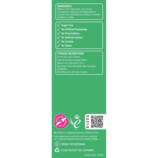 Natures Aid Mini Drops Daily Microbiotic Liquid Drops thumbnail 4