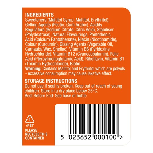 Natures Aid Energy & Mind Support Vitamin Jelly Beans thumbnail 3