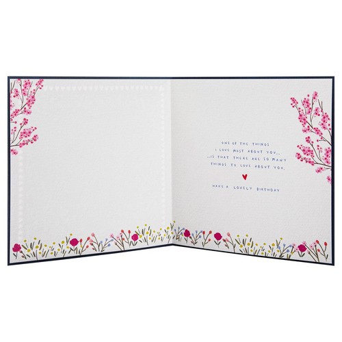 M&S Wife Heart All My Love Birthday Card thumbnail 2