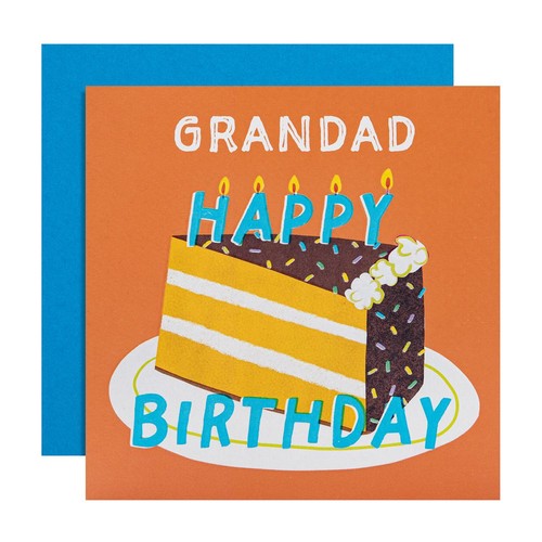 M&S Grandad Cake Happy Birthday Card