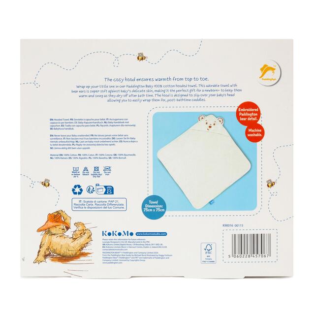 Paddington Baby Hooded Towel thumbnail 3
