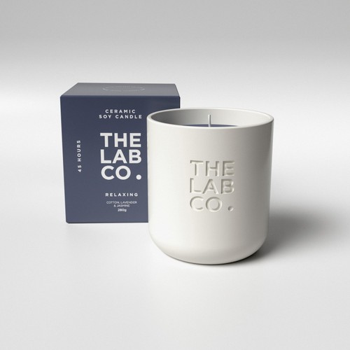 The Lab Co. Relaxing Ceramic Boxed Candle thumbnail 5
