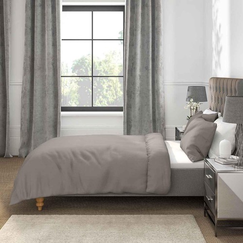 M&S Comfortably Cool Lyocell Rich Duvet Cover, Single (3 ft), Dark Grey thumbnail 4