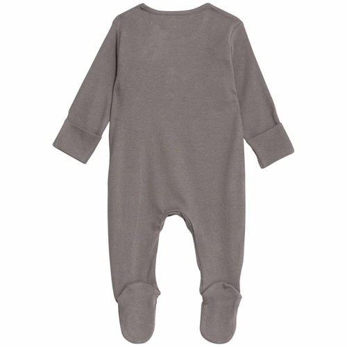 M&S Collection Girls, Cotton Striped & Plain Sleepsuits, 6-9 Months, Grey thumbnail 5