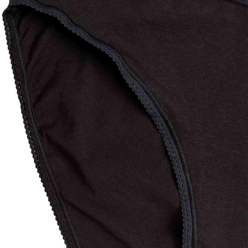 M&S Collection Womens, Pure Cotton Bikini Knickers, Size 18, Black thumbnail 3