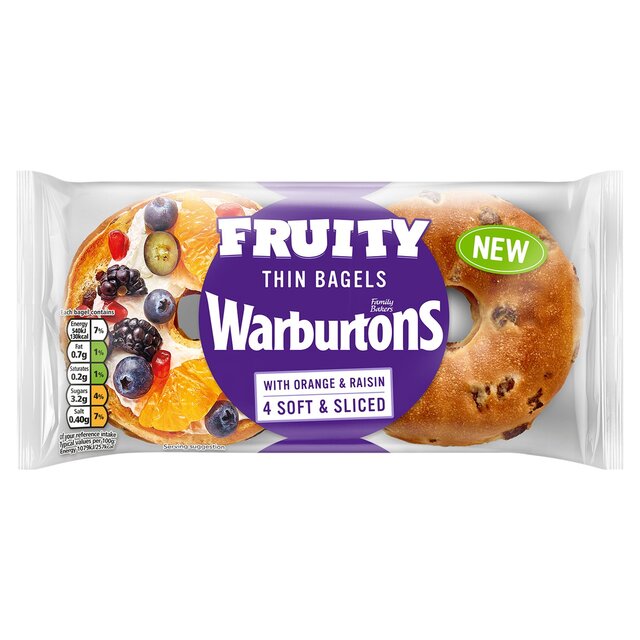 Warburtons Fruity Thin Bagels
