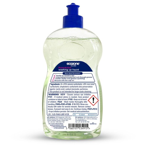 Ecozone PowerAction washing up liquid thumbnail 2