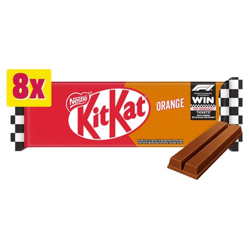 KitKat 2 Finger Orange Chocolate Biscuit Bar, Multipack