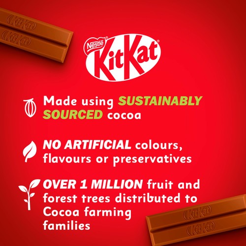 KitKat 2 Finger Orange Chocolate Biscuit Bar, Multipack thumbnail 7