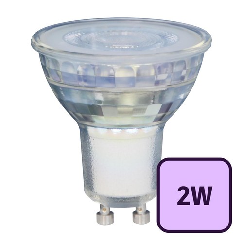 TCP Glass LED GU10 345LM 2W Warm White - A Class Energy Rating