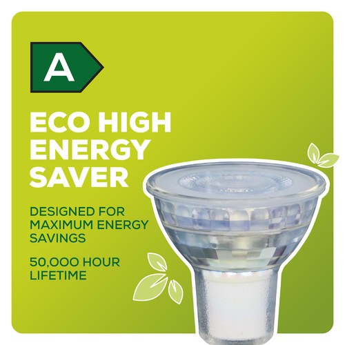 TCP Glass LED GU10 345LM 2W Warm White - A Class Energy Rating thumbnail 3