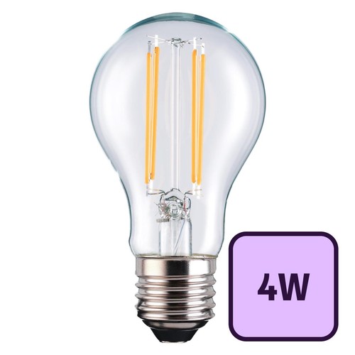 TCP Glass Filament Classic 836LM E27 4W Warm White - A Class Energy Rating