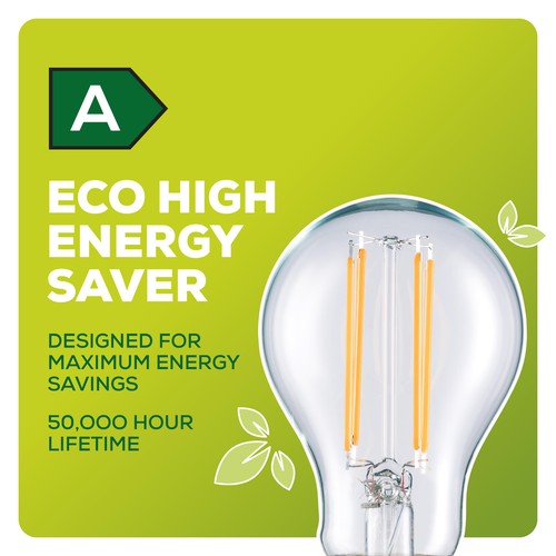 TCP Glass Filament Classic 836LM E27 4W Warm White - A Class Energy Rating thumbnail 3