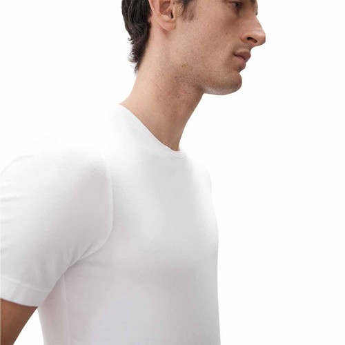 M&S Mens Supima Cotton Blend T-Shirt Vest, XL, White thumbnail 3