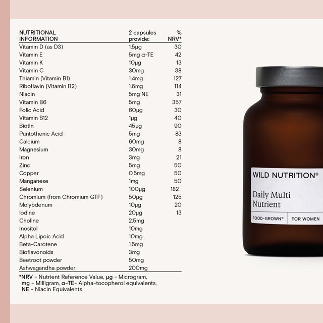 Wild Nutrition Food-Grown Women's Daily Multi thumbnail 6