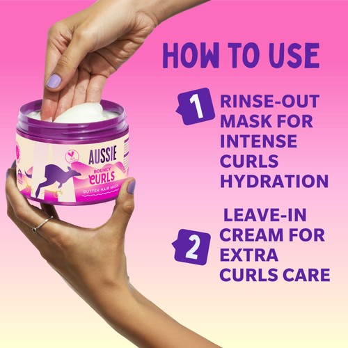 Aussie Curls Hair Mask For Dry Wavy & Curly Hair thumbnail 3
