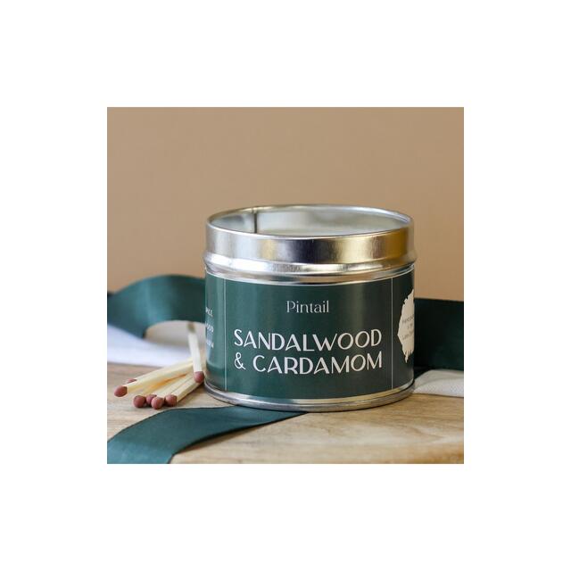 Pintail Candles Sandalwood & Cardamom Classic Tin Candle thumbnail 5