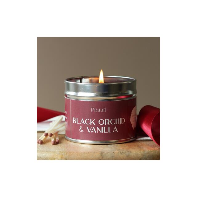 Pintail Candles Black Orchid & Vanilla Classic Tin Candle thumbnail 4