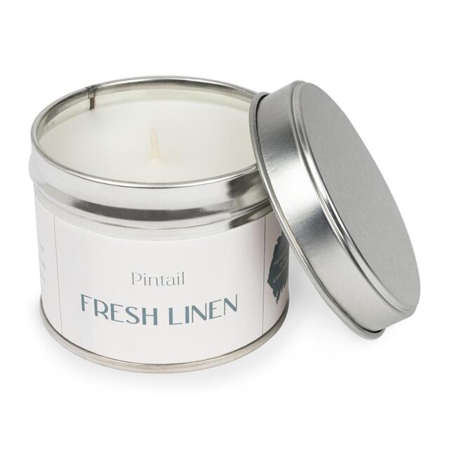 Pintail Candles Fresh Linen Classic Tin Candle thumbnail 2