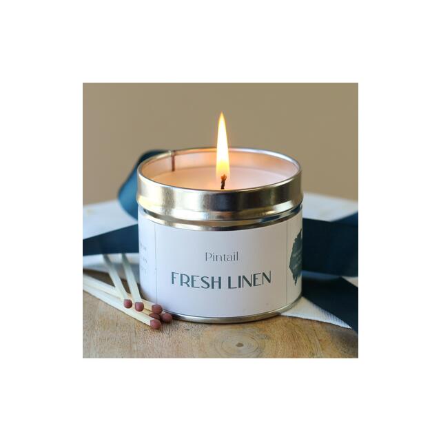 Pintail Candles Fresh Linen Classic Tin Candle thumbnail 4