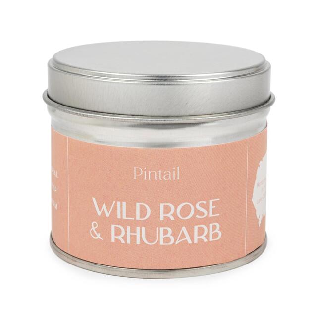 Pintail Candles Wild Rose & Rhubarb Classic Tin Candle thumbnail 2
