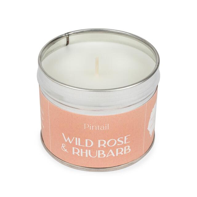 Pintail Candles Wild Rose & Rhubarb Classic Tin Candle thumbnail 3