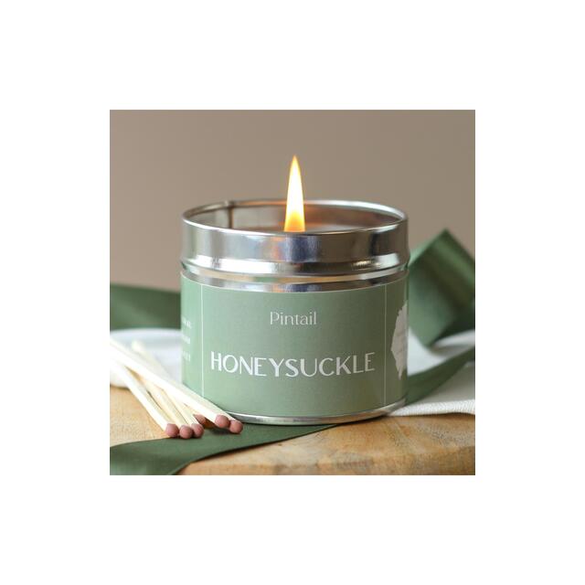 Pintail Candles Honeysuckle Classic Tin Candle thumbnail 6