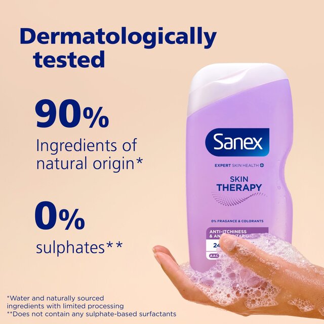 Sanex Skin Therapy Anti-Irritation Body Wash Shower Gel 450ml thumbnail 2