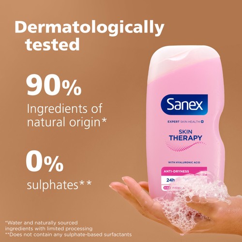 Sanex Skin Therapy Anti-Dryness Body Wash Shower Gel 450ml thumbnail 6
