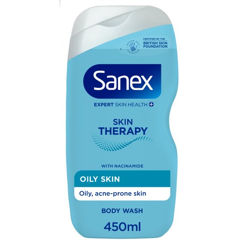 Sanex Skin Therapy Breakout Control Body Wash Shower Gel 450ml