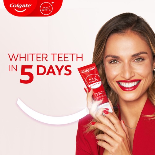 Colgate Max White Clinical Sensitive Teeth Whitening Toothpaste 75ml thumbnail 2